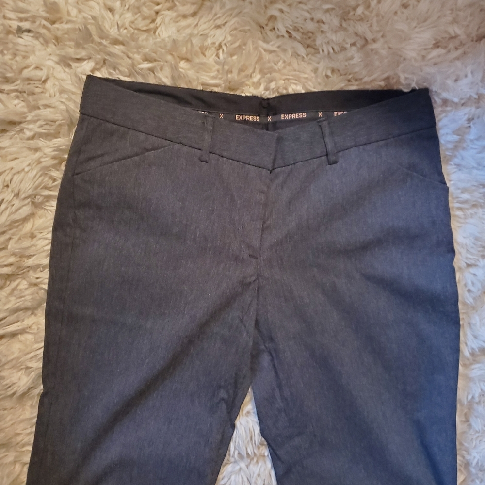 Express Editor Gray Pants Size 6l - image 4